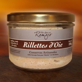 Rillettes d'oie à l'ancienne effilochées à la main 180 g