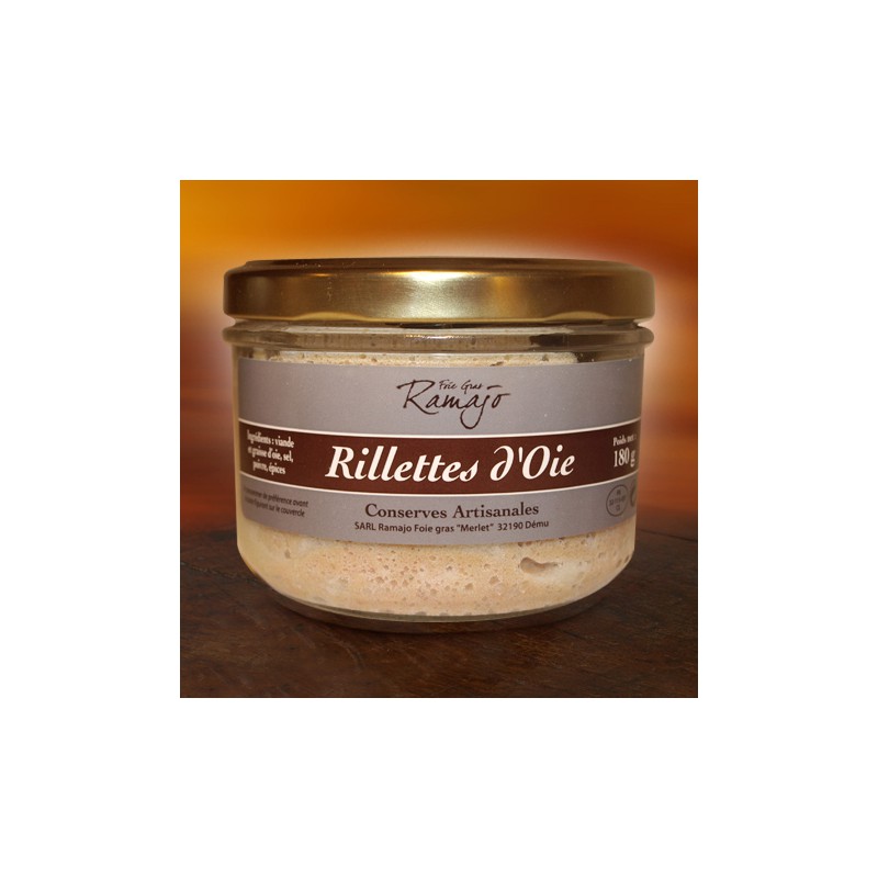 Rillettes d'oie à l'ancienne effilochées à la main 180 g