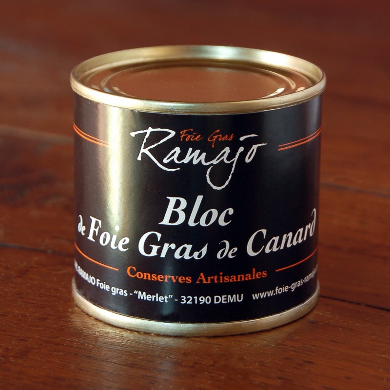 Bloc de foie gras de canard du Gers 95 g