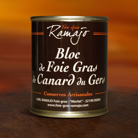 Bloc de foie gras de canard du Gers 140 g
