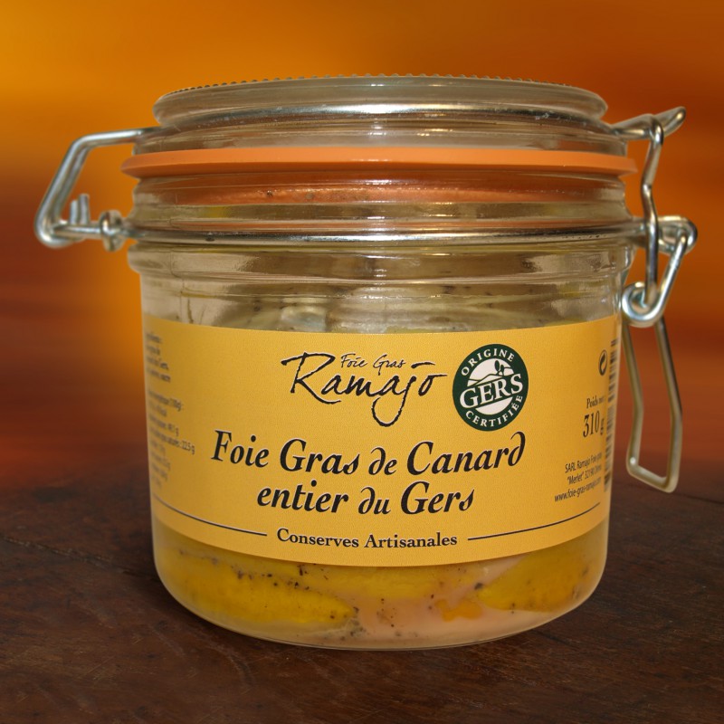 Foie Gras de Canard entier Bocal Foies Gras Entier