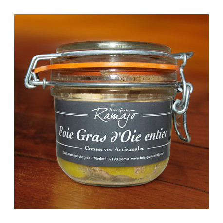 Foie gras d'oie entier 180 g - Direct Producteur Gers - Maison Ramajo