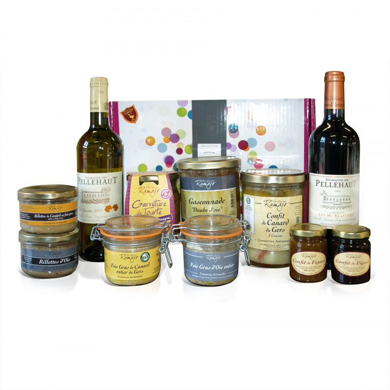 Coffret vin Indispensables de l'été vin blanc, vin rouge, Vin Malin