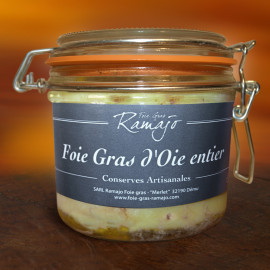 Preserved whole goose foie gras