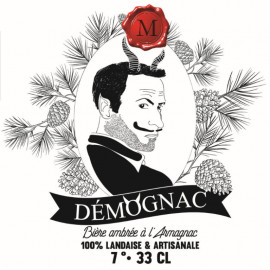 Etiquette bière à l'armagnac, Demognac Marquestau