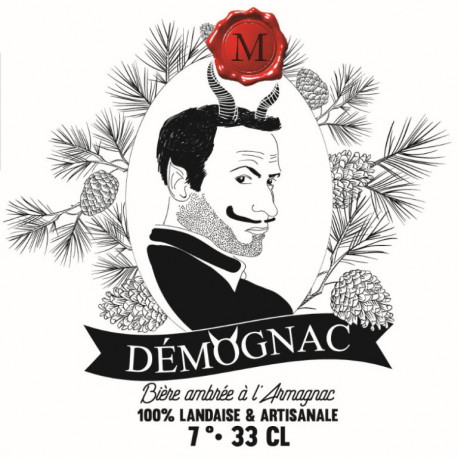 Etiqueta de cerveza Armagnac, Demognac Marquestau