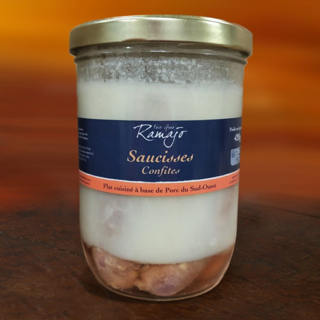 Saucisses de Porc Confites