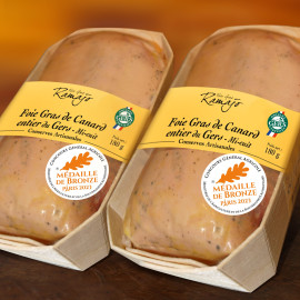 Semi-cooked whole foie gras