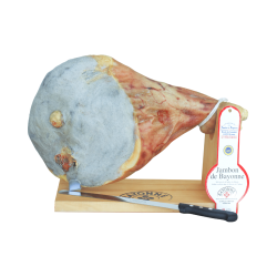 Ham display with knife