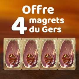 Lot de 4 Magrets de Canard Frais