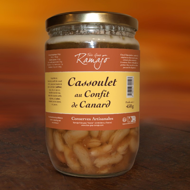 Cassoulet au confit de canard 450g