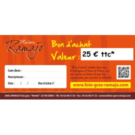 Bon cadeau Ramajo