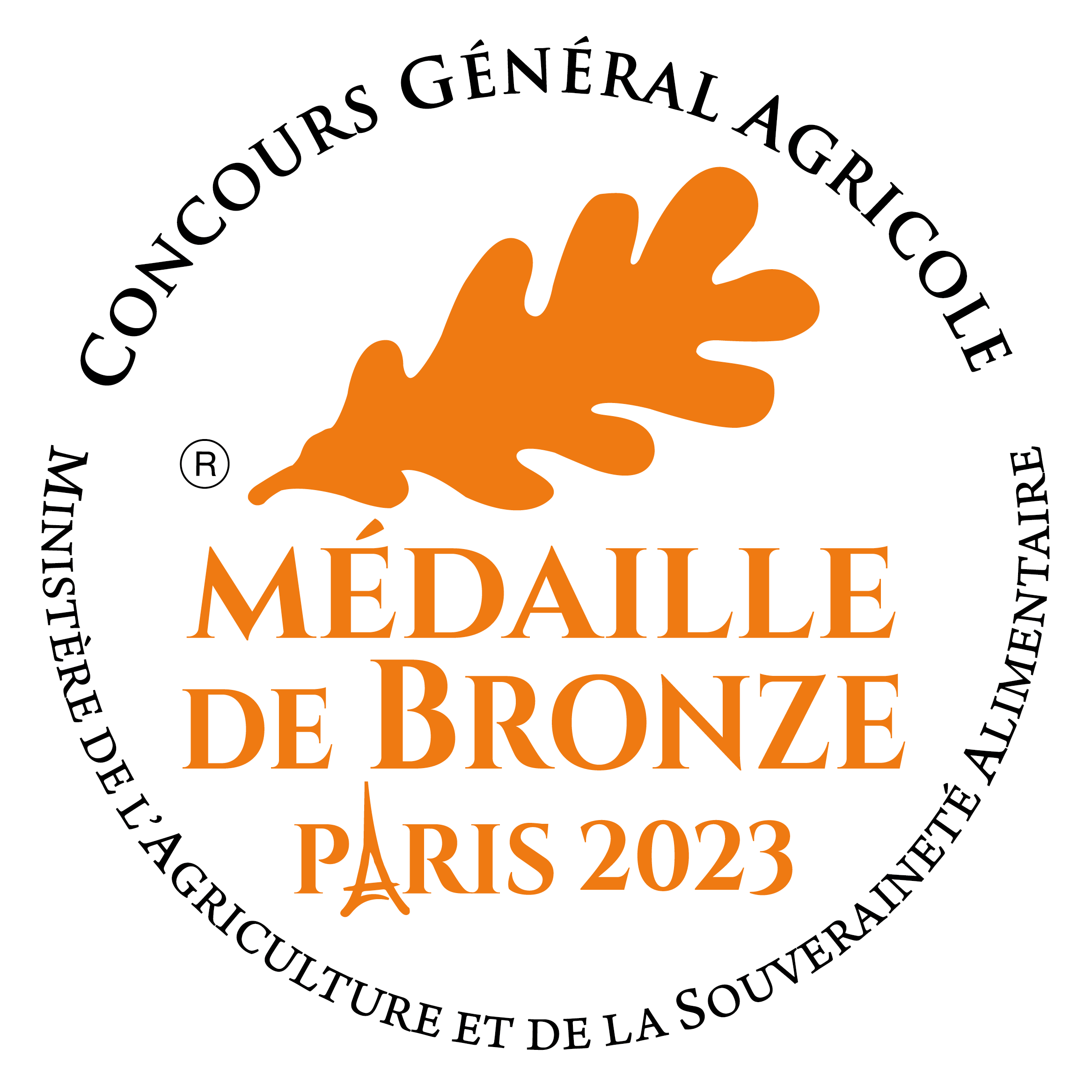 Médaille de Bronze, Concours général agricole, Paris 2023