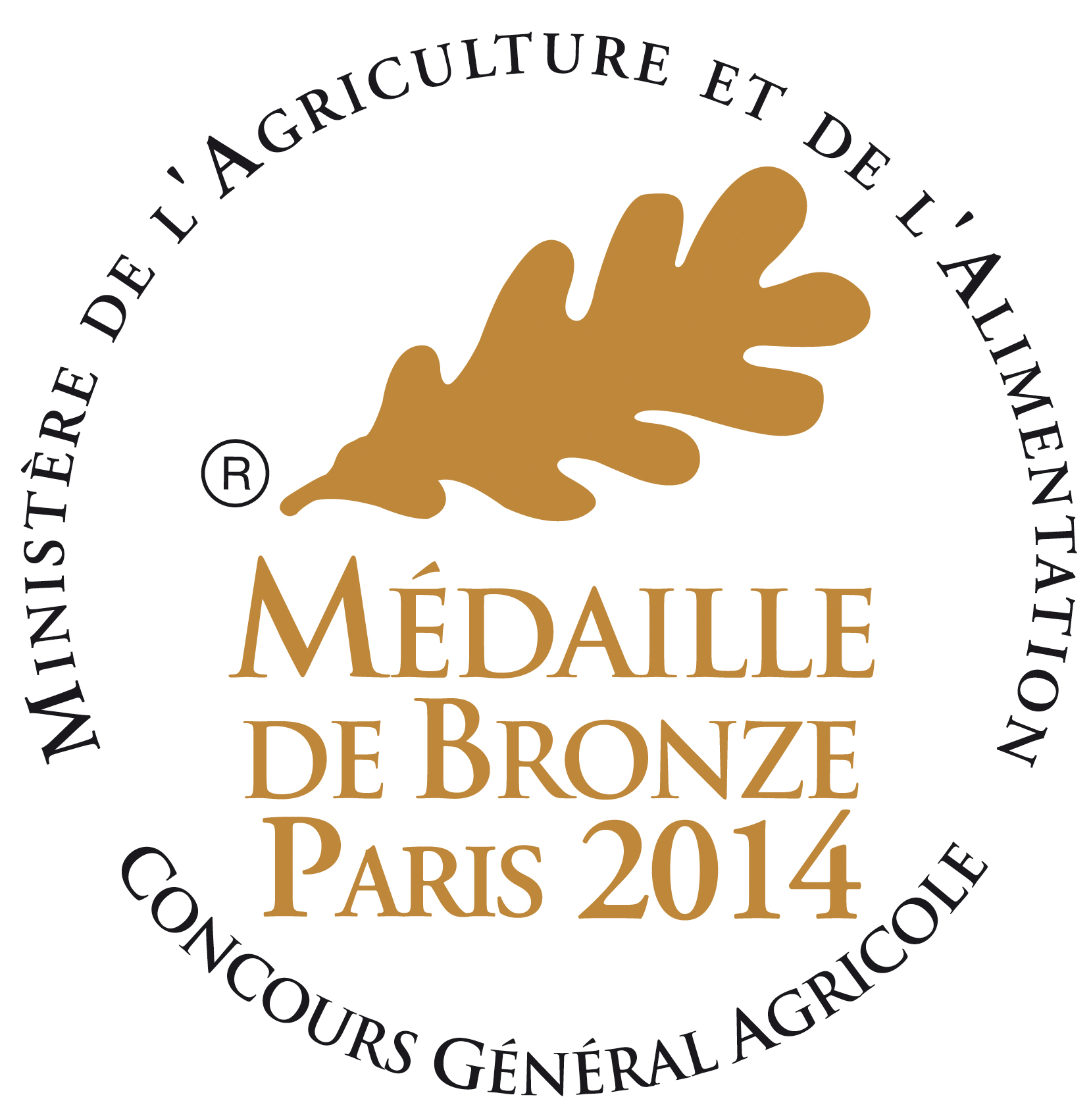 Médaille de Bronze Paris 2014