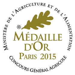 Médaille d'or, Concours général agricole, Paris 2015