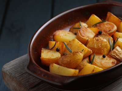 Recette pommes de terre à la graisse de canard au four